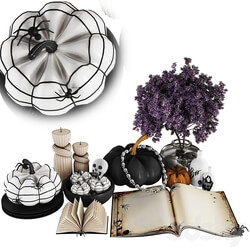 Halloween Ghost and skull Decorative Set 06 