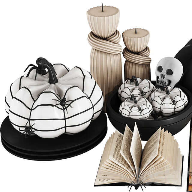 Halloween Ghost and skull Decorative Set 06