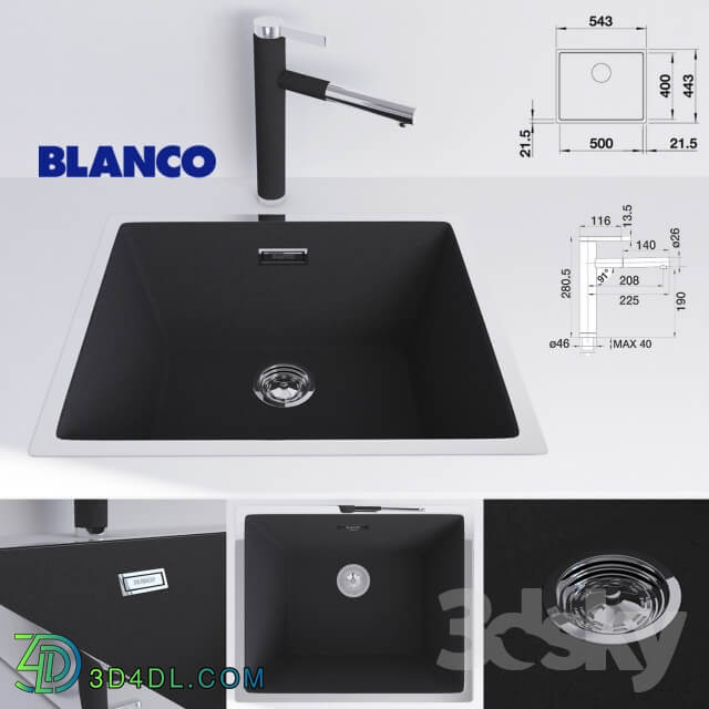 kitchen sink Blanco Subline 500 IF