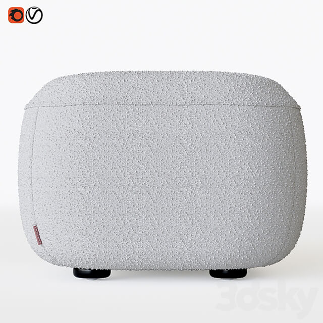 Pouffe Dantone Home Atwood bouclé