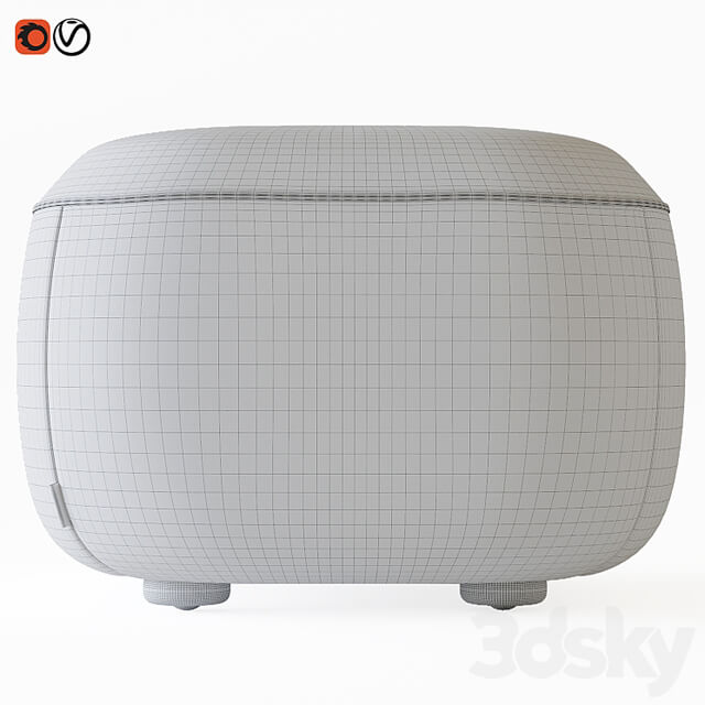 Pouffe Dantone Home Atwood bouclé