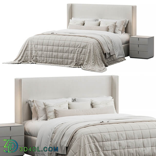 Winged Bed by Lorinzer Living