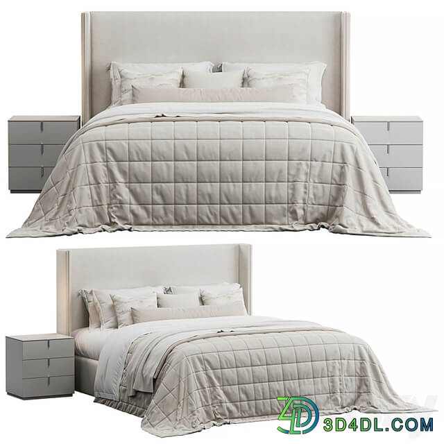 Winged Bed by Lorinzer Living