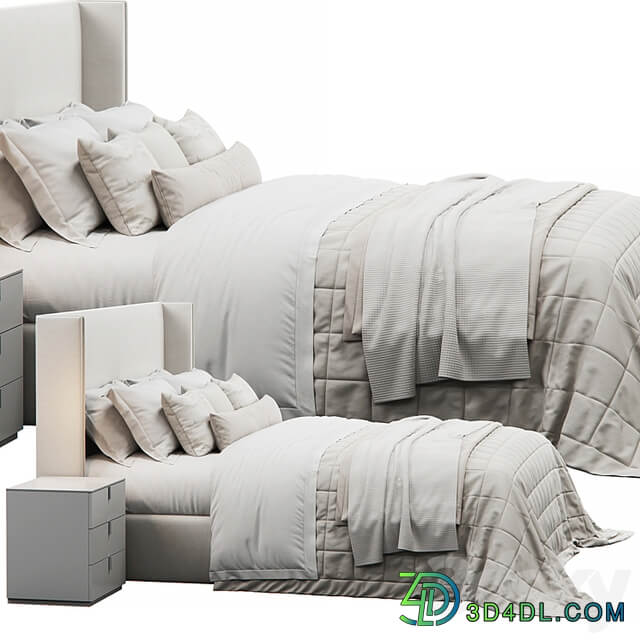 Winged Bed by Lorinzer Living