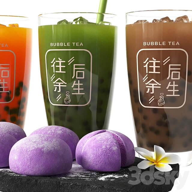 Bubble tea and Moti dessert