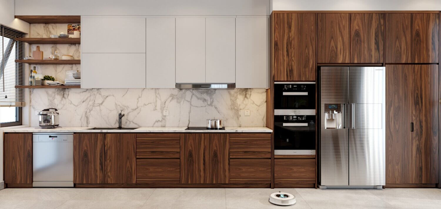  Living Room- Kitchen Interior Model By Pham Xuan Thuy
