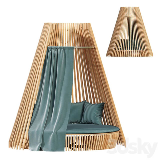 Round lounge chair Hut Full Set/Ethimo