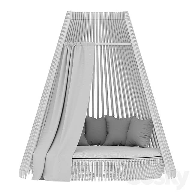 Round lounge chair Hut Full Set/Ethimo