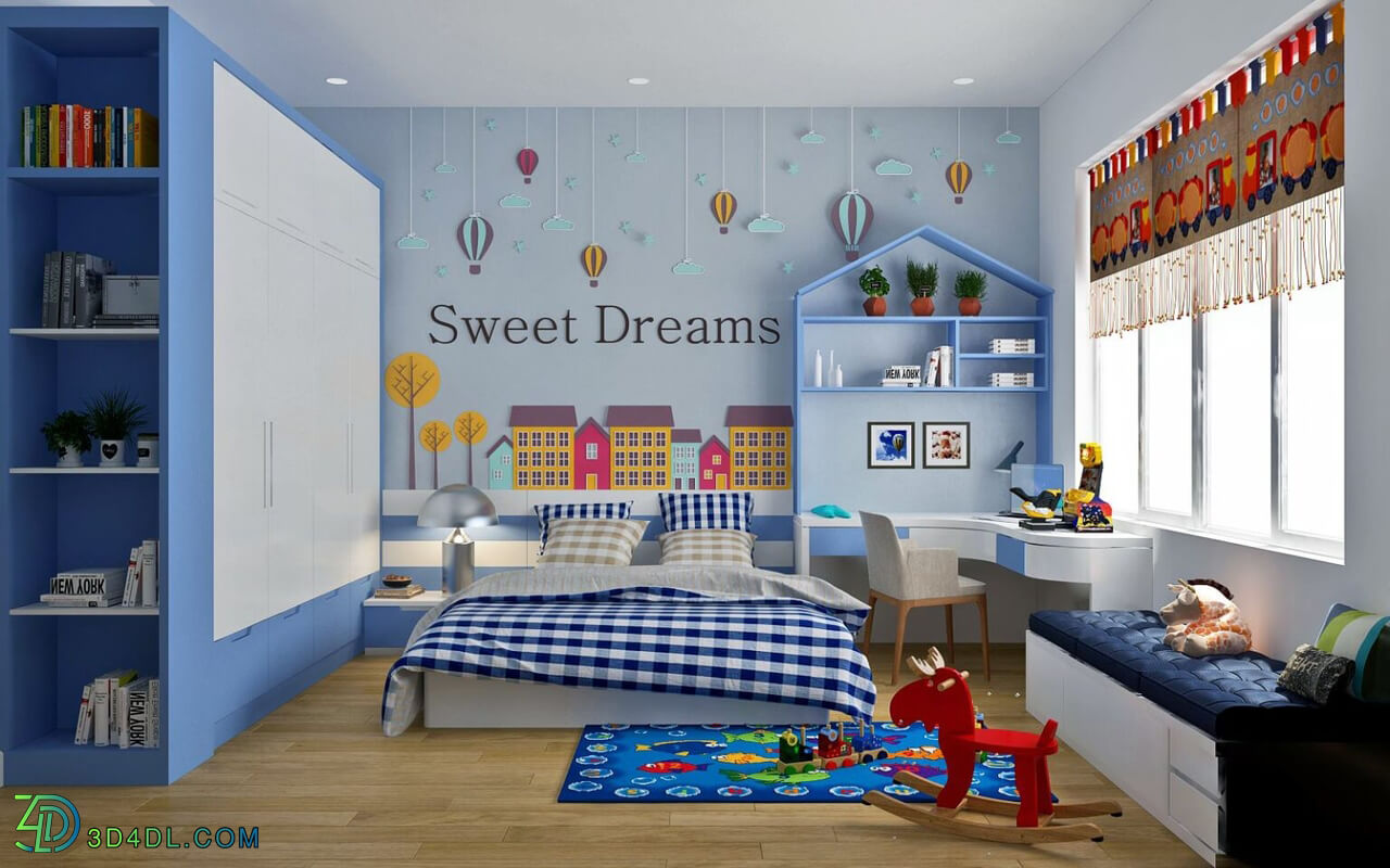 3D Interior Scenes File 3dsmax Model Children Room 12 By Manhlinh Kyzen