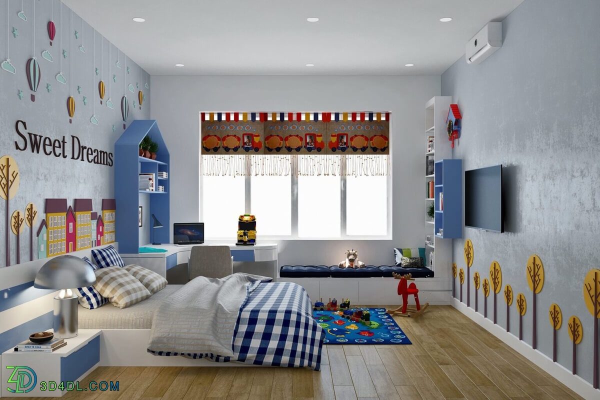 3D Interior Scenes File 3dsmax Model Children Room 12 By Manhlinh Kyzen