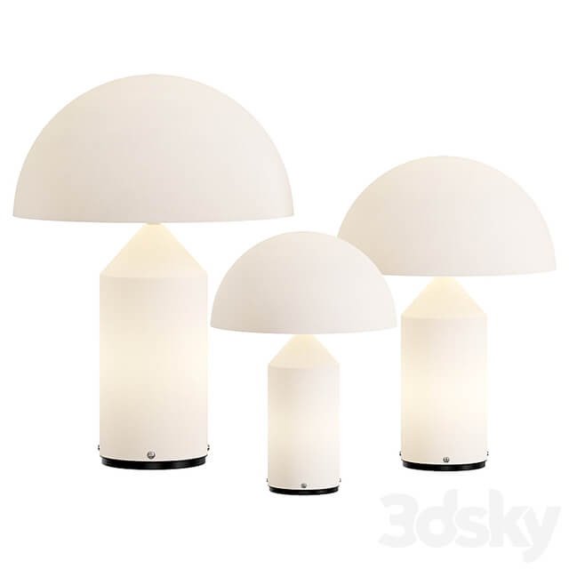 Atollo table lamp by Oluce