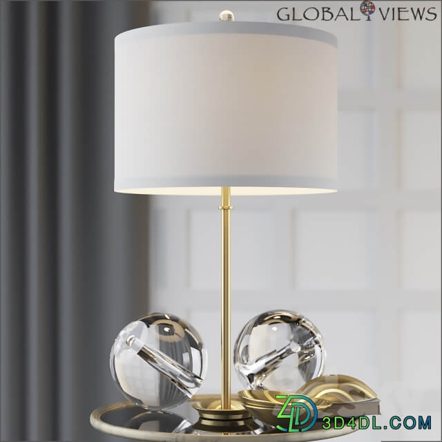 Global Views Capped Table Lamp