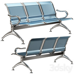oshujian waiting iron bench chair SJ 8888 
