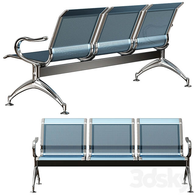 oshujian waiting iron bench chair SJ 8888