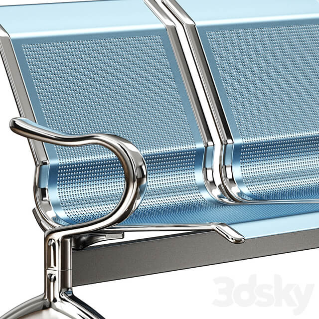 oshujian waiting iron bench chair SJ 8888