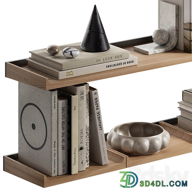 Shelves with decorative set