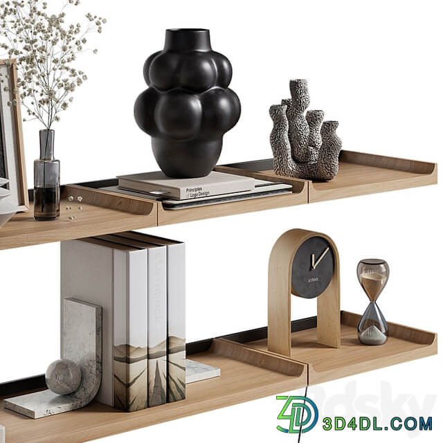 Shelves with decorative set