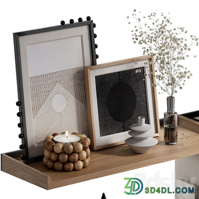 Shelves with decorative set