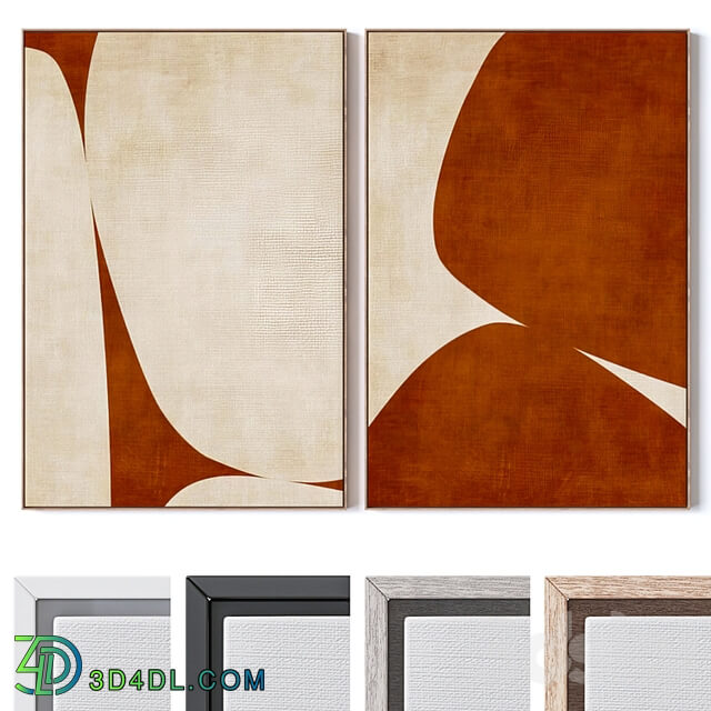 Set of large wall paintings 2891