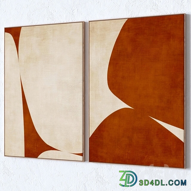 Set of large wall paintings 2891