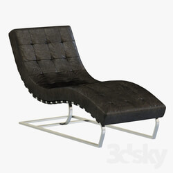 Other soft seating RH Modern Rossi Tufted Leather Chaise 