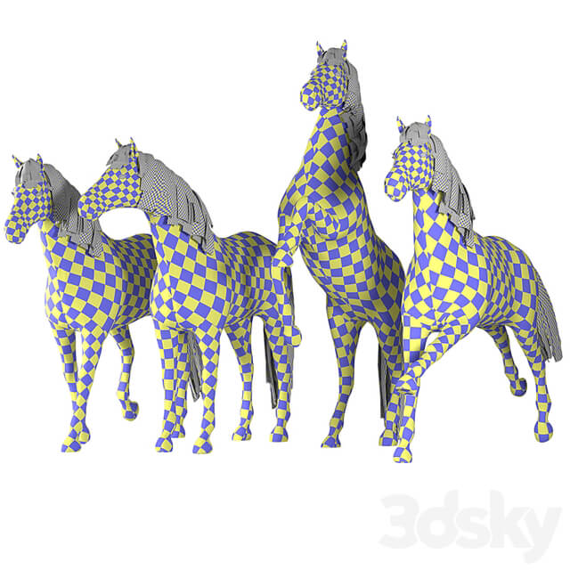 Horse in 04 Poses