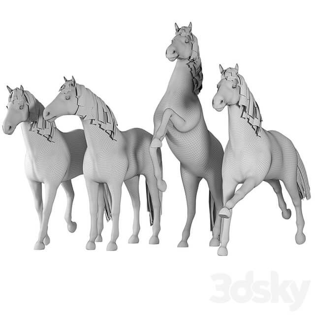 Horse in 04 Poses