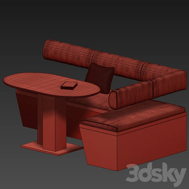 Corner sofa for the kitchen