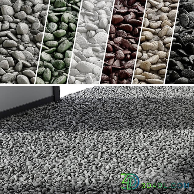 PBR Gravel 02 | 4k | PNG | Seamless | +SBSAR