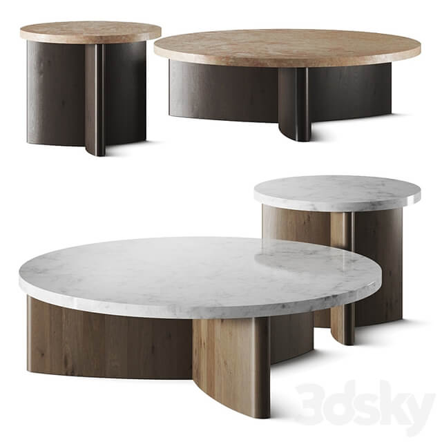 Four Hands Toli Travertine Coffee Table