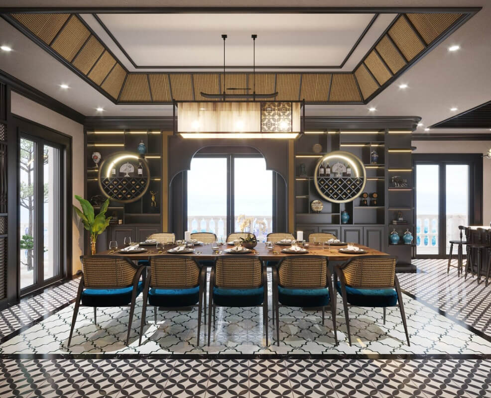  Indochine Kitchen Room Interior Model by Tran Thanh