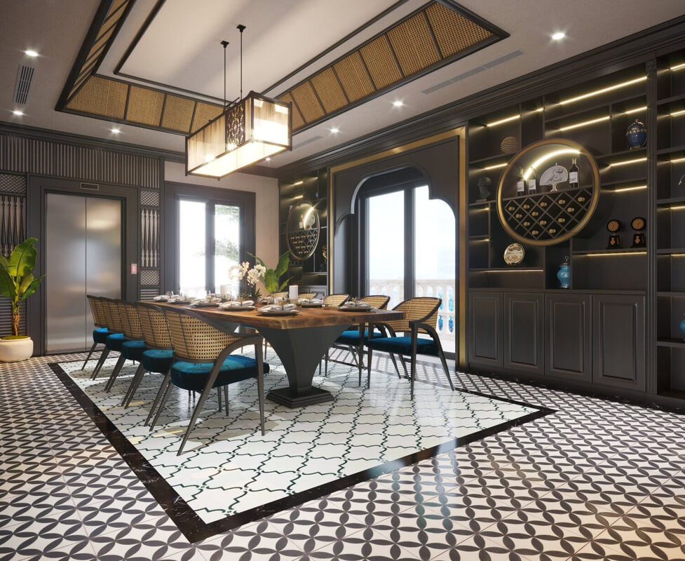  Indochine Kitchen Room Interior Model by Tran Thanh
