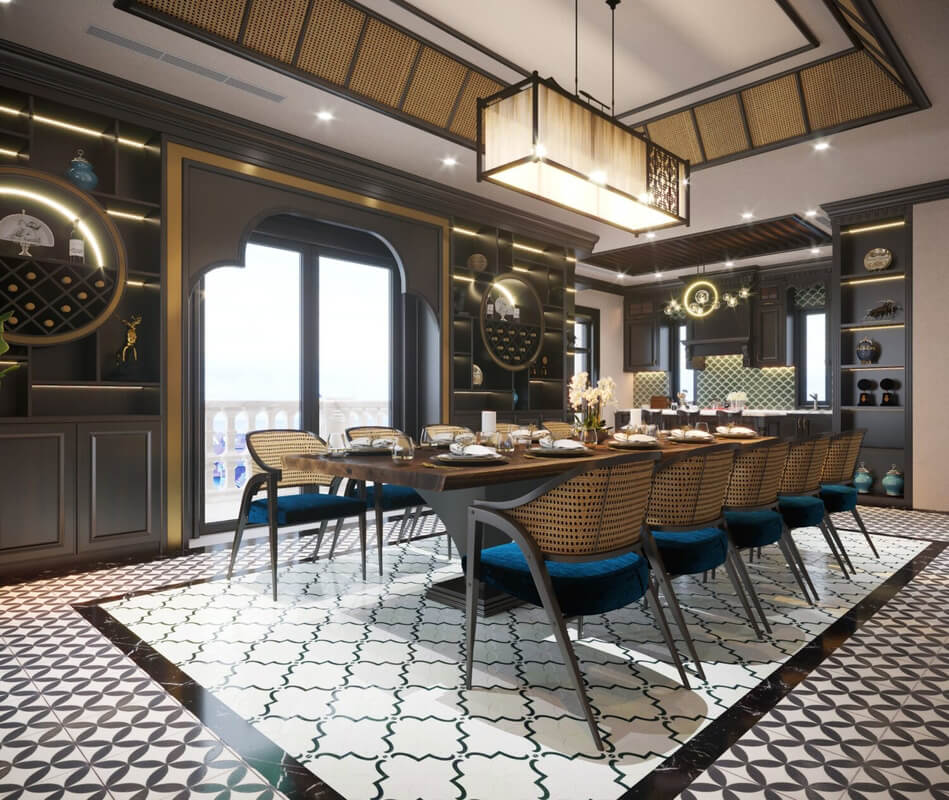  Indochine Kitchen Room Interior Model by Tran Thanh