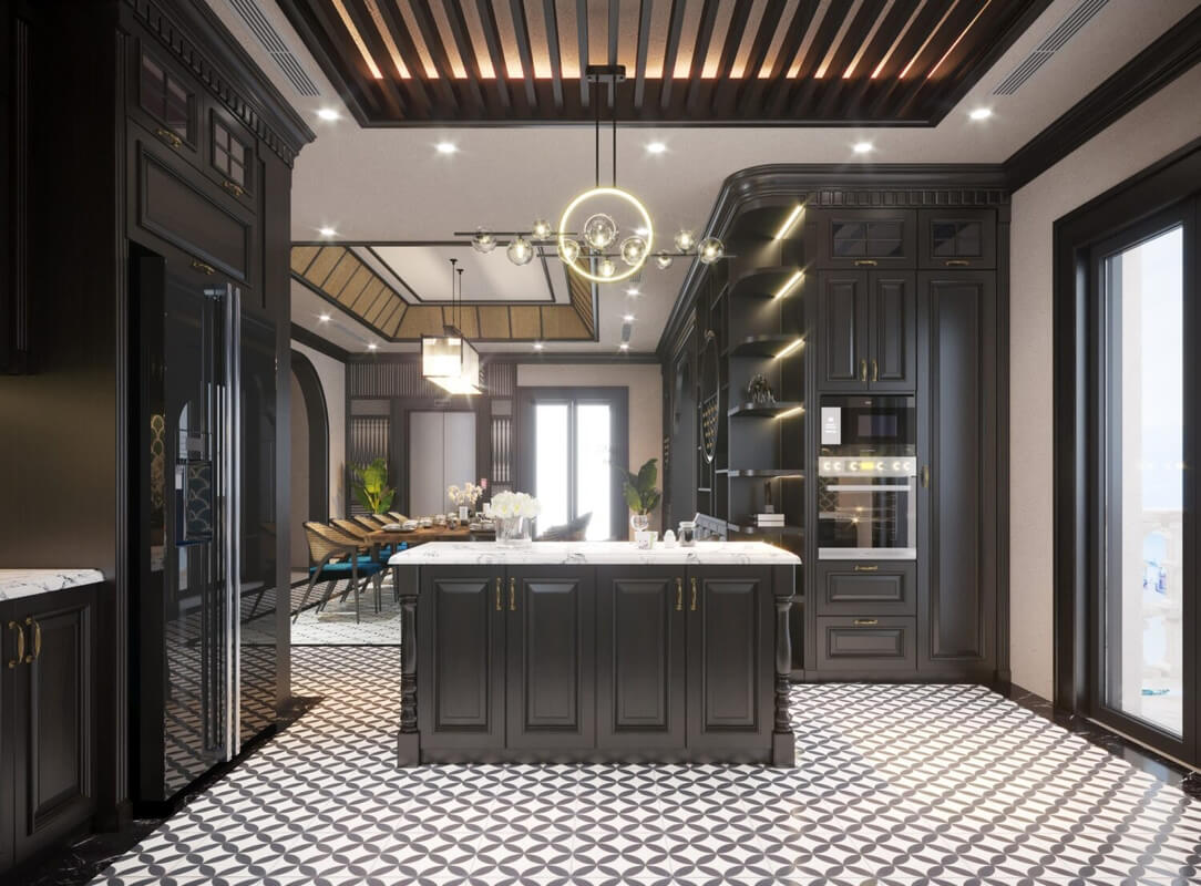  Indochine Kitchen Room Interior Model by Tran Thanh