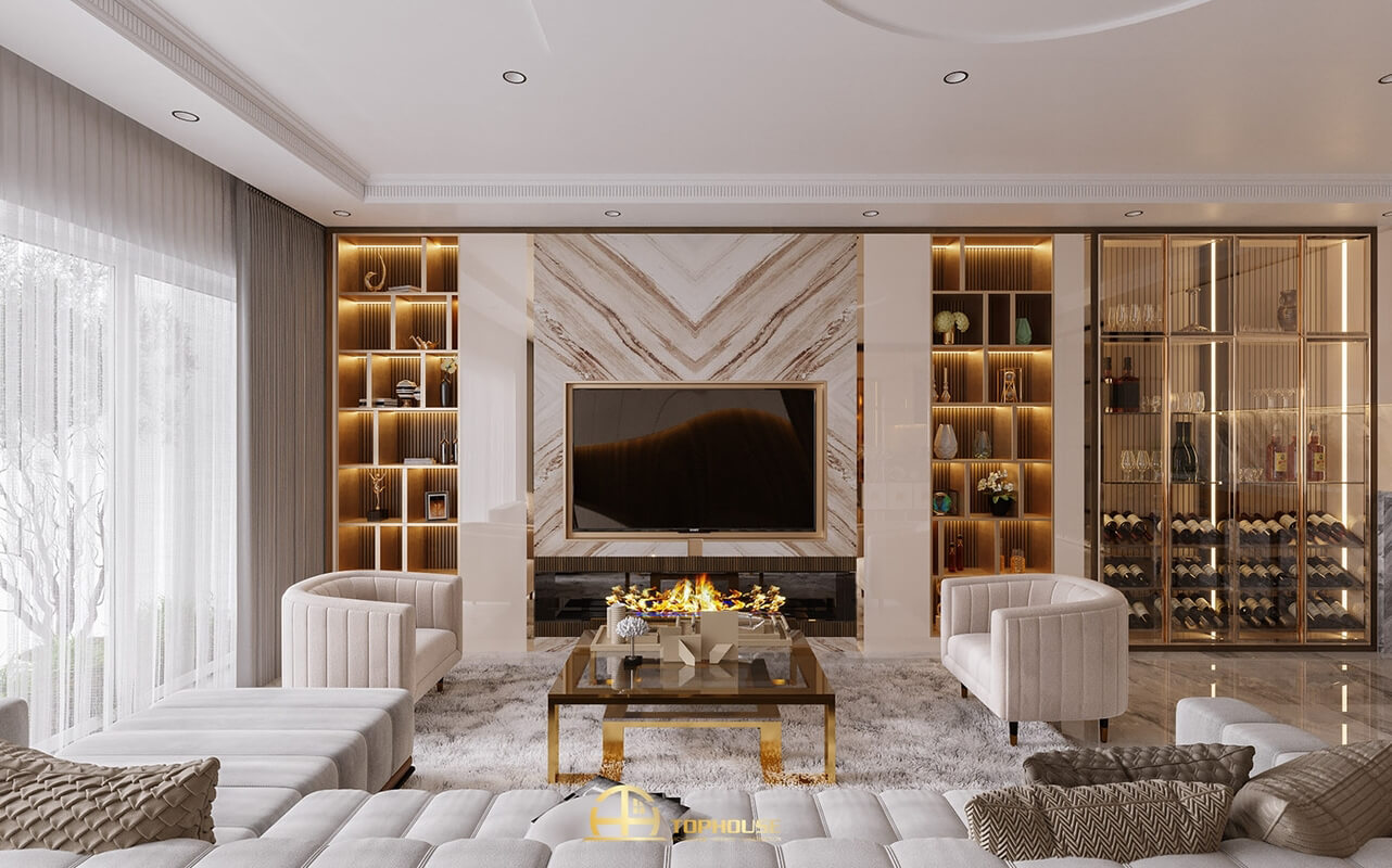  Living Room- Kitchen Interior by Tuan An