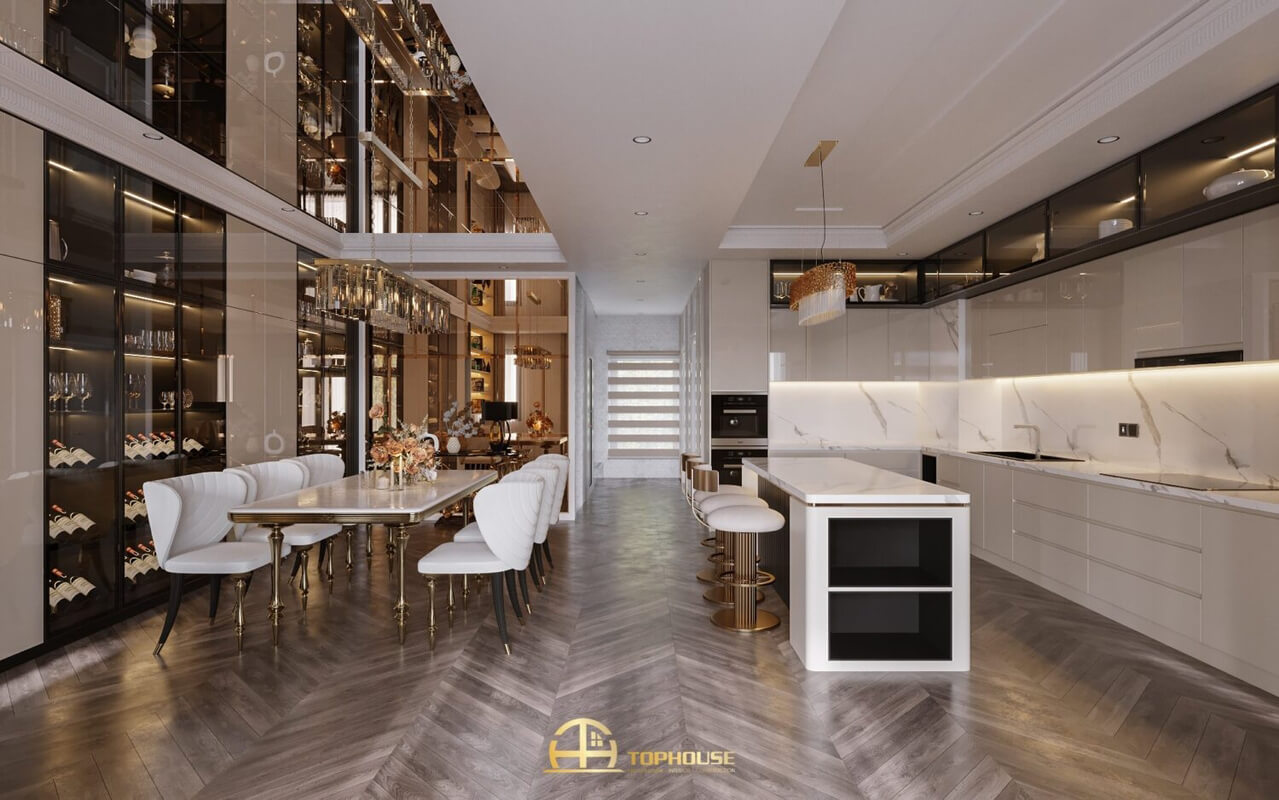  Living Room- Kitchen Interior by Tuan An