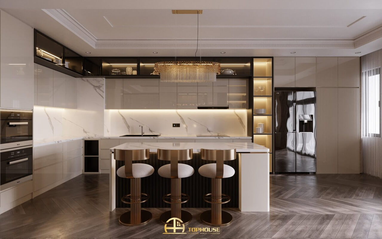  Living Room- Kitchen Interior by Tuan An