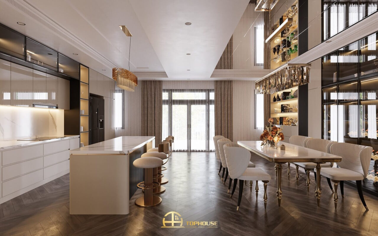 Living Room- Kitchen Interior by Tuan An