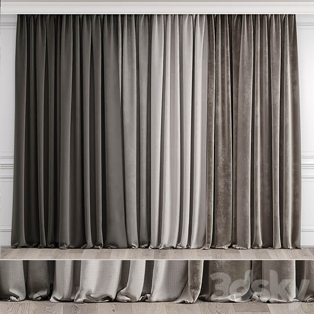 Curtains with moldings 538C