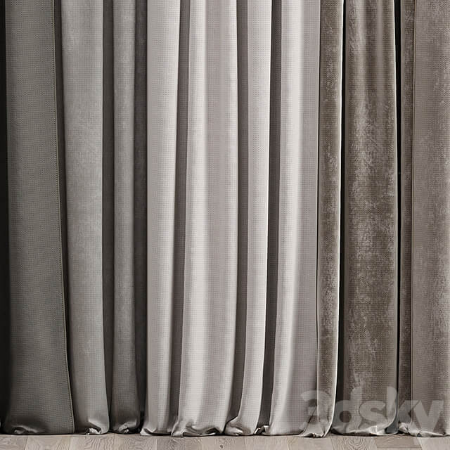 Curtains with moldings 538C