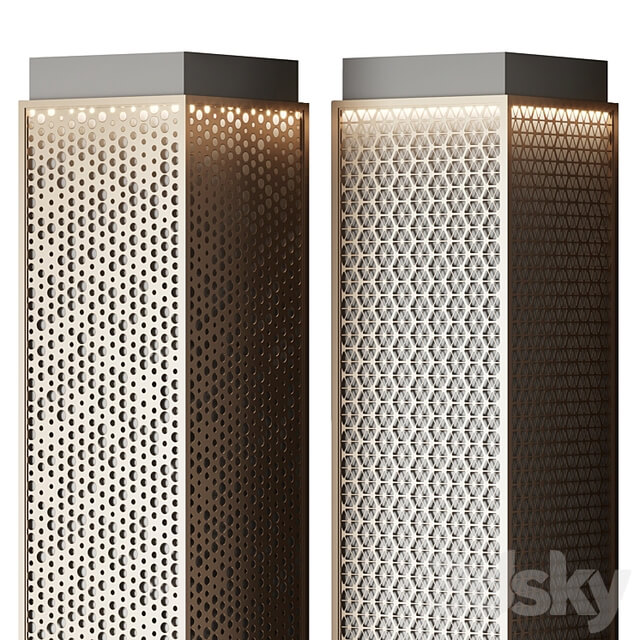 Metal columns with perforation No. 3