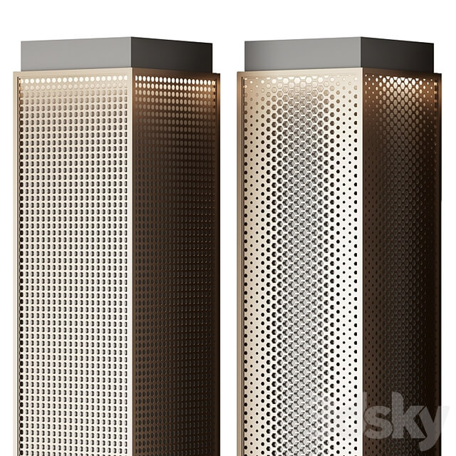 Metal columns with perforation No. 3