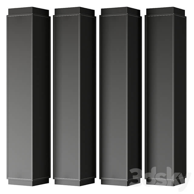 Metal columns with perforation No. 3