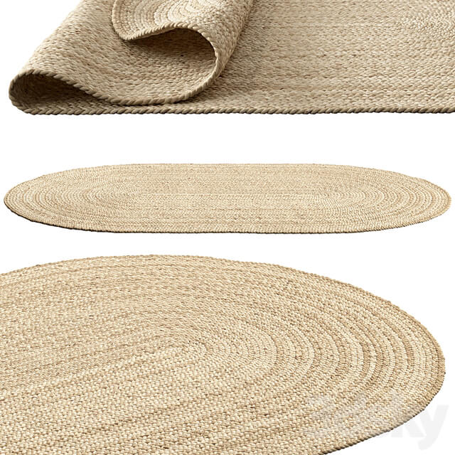 SAFAVIEH Dina Coastal Jute Rug Oval