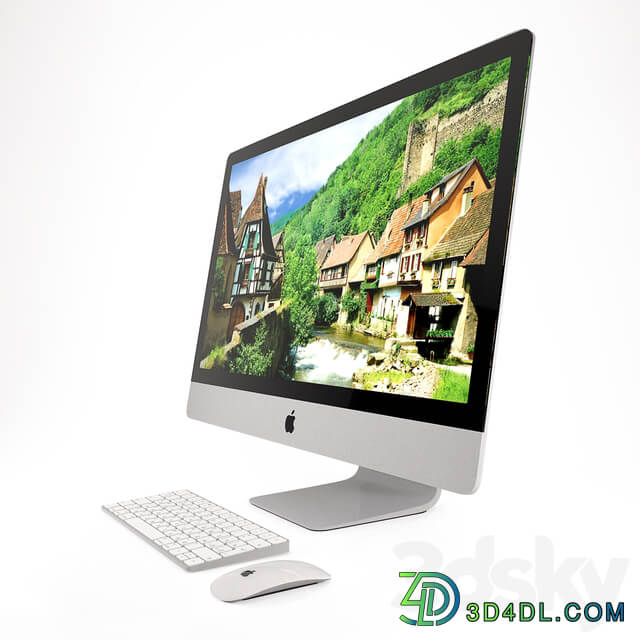 Apple iMAC 27 PC other electronics 3D Models