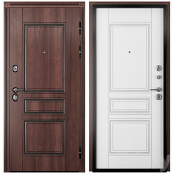 Entrance door staleks Verona V22 Dark Nut Patine 