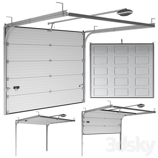 Sectional garage doors