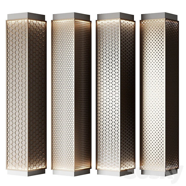 Metal columns with perforation No. 4