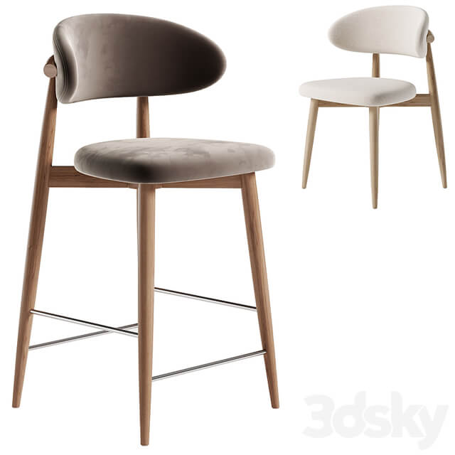 Chair polubarnyy Lucas latte Bar Chair