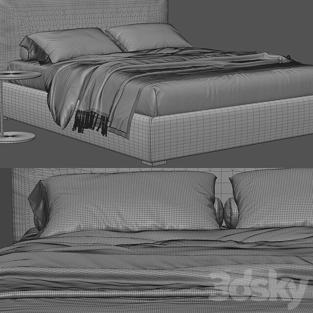 Bed Meridiani Stone 01